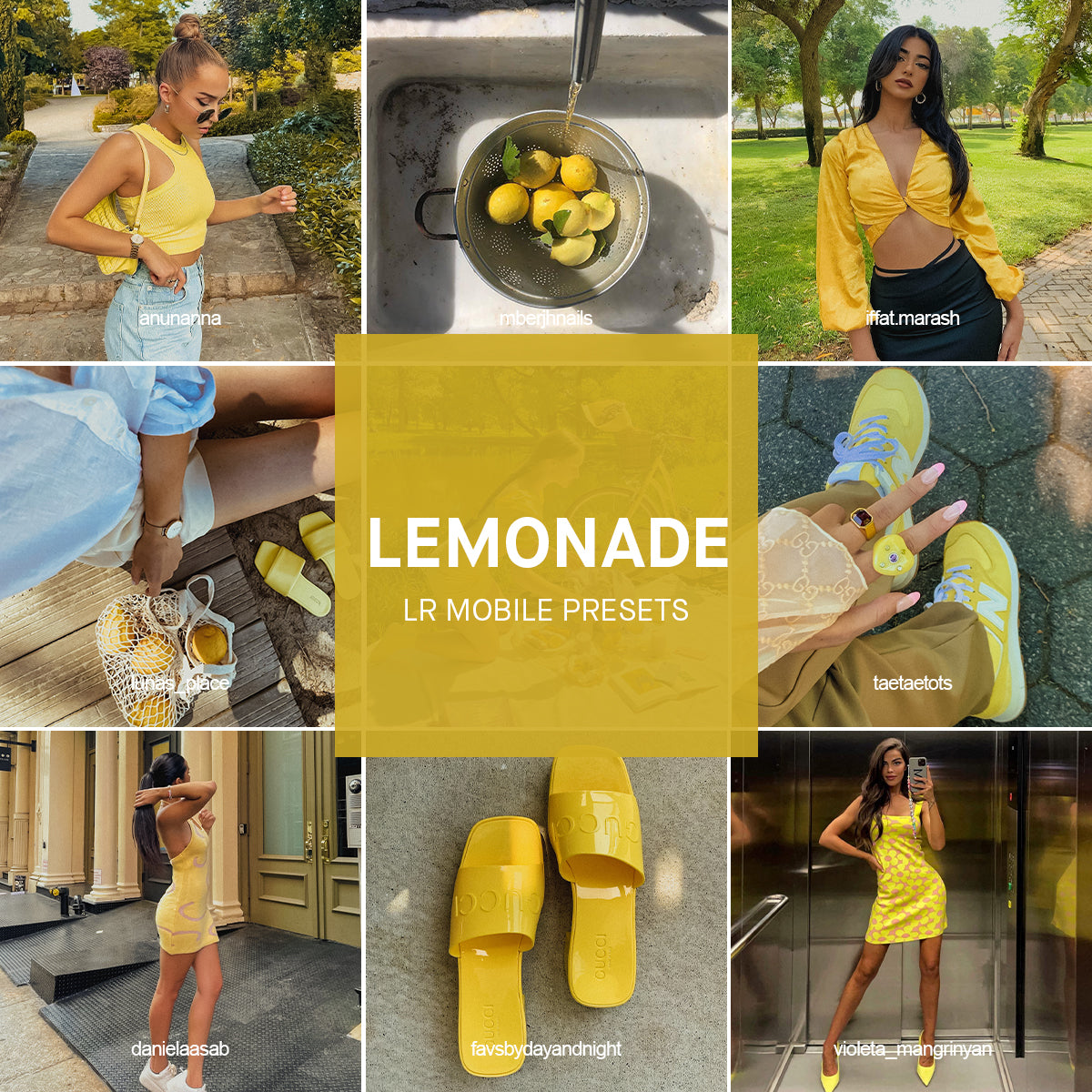 Lemonade Lightroom Presets - OOTD Presets